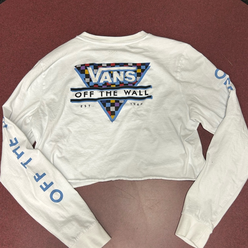 Cropped vans long sleeve size small
